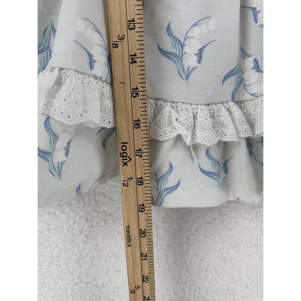 Tommy Bahama Dress Girls‎ 3T Blue White Floral Ruffle Lace Sleeveless Sundress - Picture 5 of 9